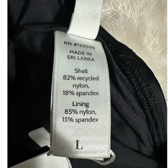 Andie Swim The Caledonia Top Women's Large Black Cross Back New with Tags - Picture 8 of 9